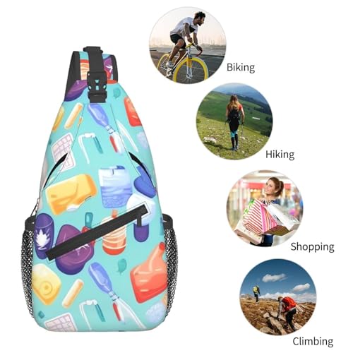 Mochila pequeña tipo bandolera para senderismo unisex miniatura 6