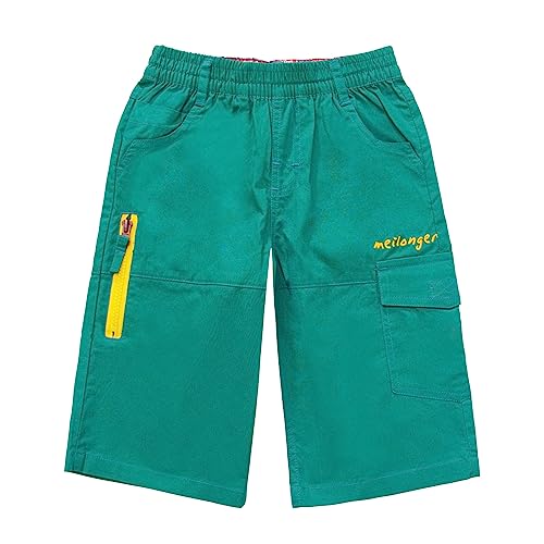 MEILONGER Boys Shorts Kids Cotton Cargo Pants Twill Elastic Waist2