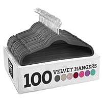 Algopix Similar Product 1 - Zober Velvet Hangers 100 Pack 