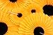 6-Piece Sunflower Theme Decorations Tissue Paper Fan Party Supplies Perfect for Classroom Baby Shower Wedding Birthday Backdrop Garland (Two 24 inch, Two 16 inch, Two 9.5 inch.)