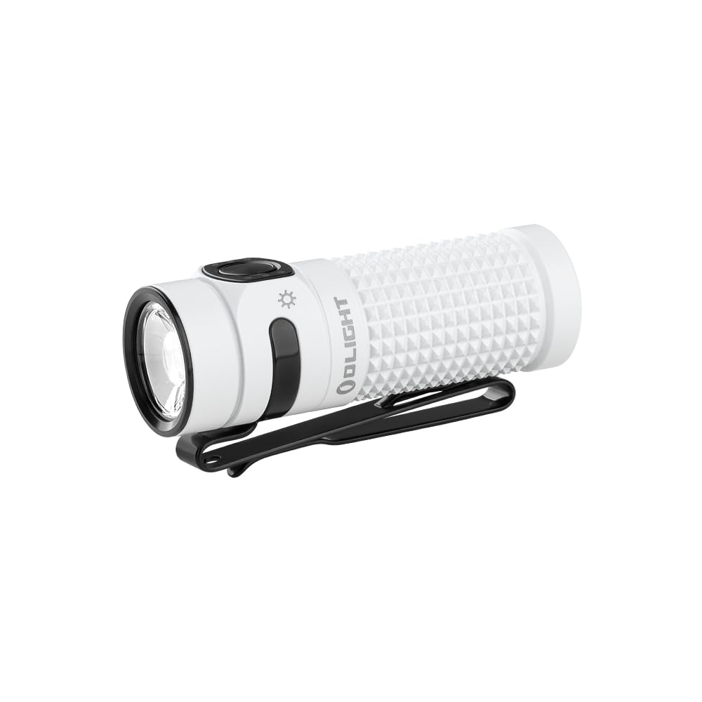 OLIGHT Linterna EDC Baton 4 Premium | Potencia de 1300 lúmenes | Cargador inalámbrico incluido | Autonomía de 190 días (Verde)