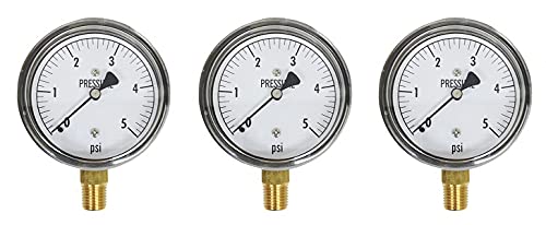 KC25-5# Low Pressure Gauge 5 PSI (3)