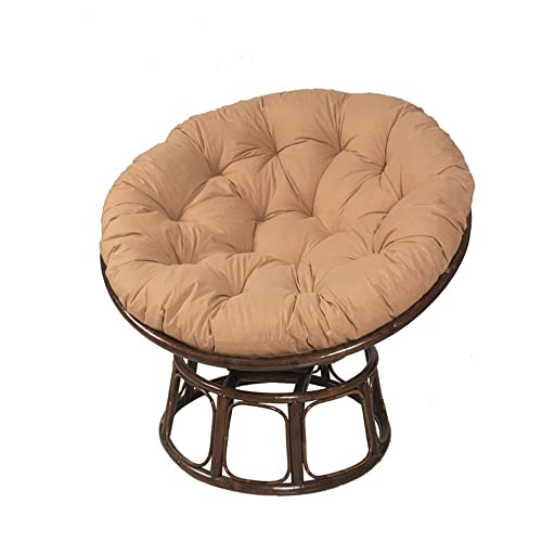 Morbuy Hanging Egg Chair Cushions Cover, Soft Comfy Microfiber Round Seat Cushions for Home Cushions Patio Sofa Indoor Outdoor Décor (Khaki,100x100CM)