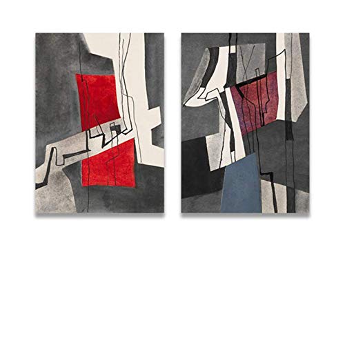 Peinture décorative abstraite 50x70cm pour habiller les murs vides du salon