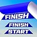 OZIS 20FT Inflatable Arch Start Finish Line Inflatable Archway with 150W Built-in Blower, Hexagon Inflatable Archway Outdoor for 5k Race Arch Outdoor Advertising Commerce（Blue & White ）
