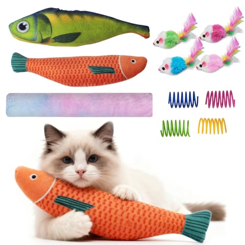 WOWF Cat Toys Pack, Interactive Kitten Toy with Catnip Toys,