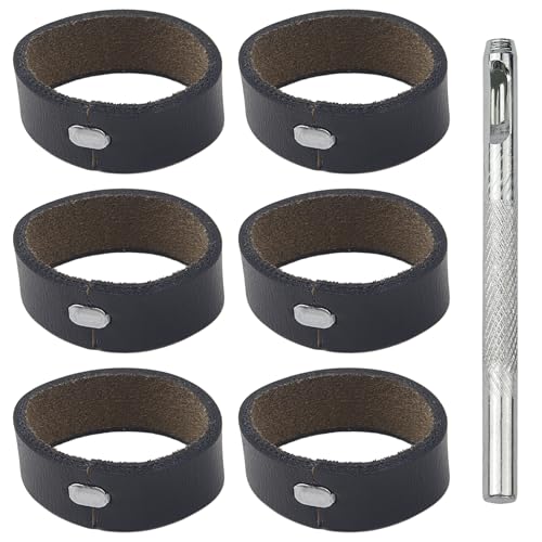 6PCS Belt Loop Keeper for Men – Leather Belt Loop Holder & Retainer Band Fits 1.57