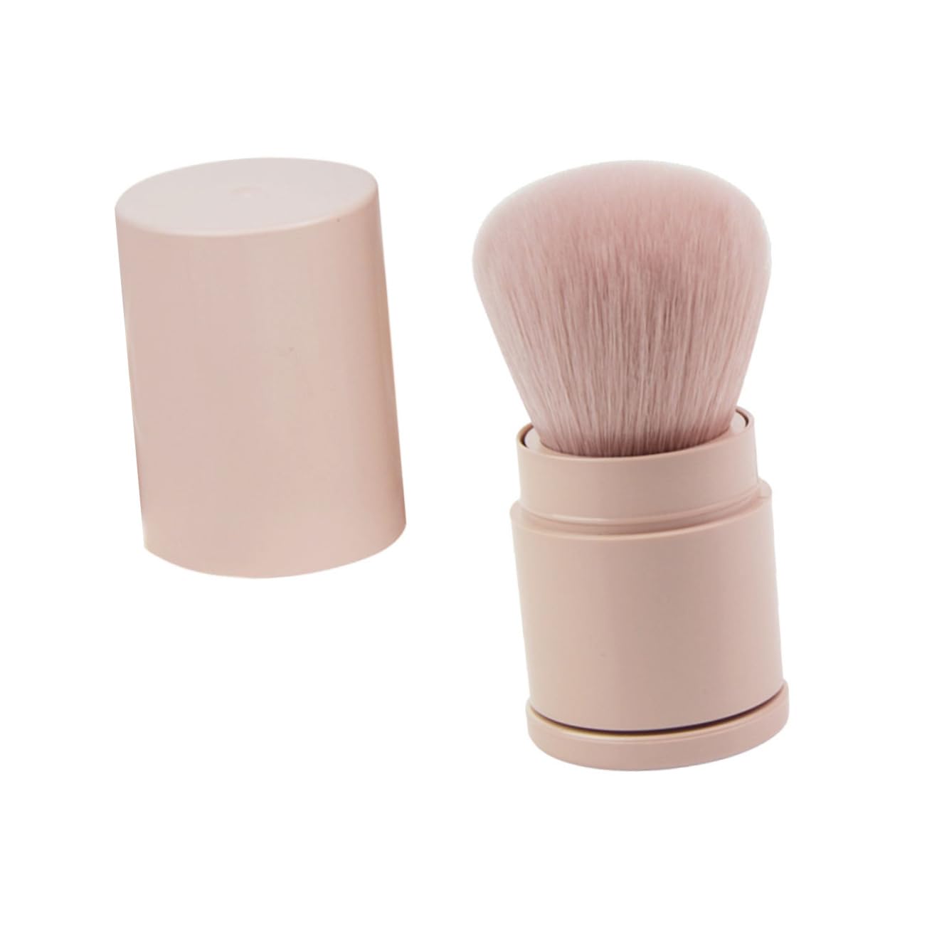 Baluue Retractable Blush Brush for Women Makeup Tool Synthetic Fibers Foundation and Powder Brush Easy to Clean Portable for Travel