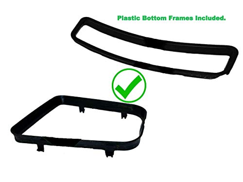 The Tuning-Shop Compatible with Shift Boot & E Brake Boot + Bottom Frames for BMW 3 Series E36 Manual Transmission Black Genuine Leather Set