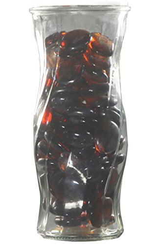Bronze Glass Gems for Vase Filler, Table Scatter and Craft Accents (28-32mm, Golden, 2.2 pounds)