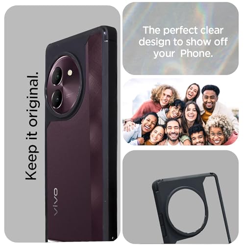 Image of A rtistque Hard Clear Back Cover Case for Vivo T3x 5G | Shockproof TPU | Acrylic Armor Case for Vivo T3x 5G| Stylish Protective Design - Transparent