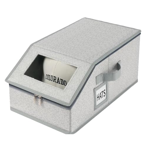 Reviews de Cajas y percheros para sombreros Top 5. 42 1 Pcs Porta Gorras, organizador de gorras de béisbol, Caja de cartón para guardar sombreros, capacidad para 24 gorras, expositor de sombreros apilable, organizador multicapa...