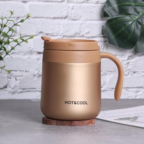 Image of RS5 Vacuum Insulated Stainless Steel Coffee Mug with Leakproof Lid 350 ML