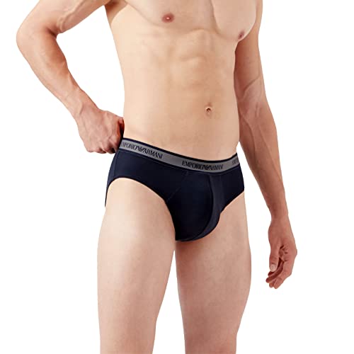 Emporio Armani men's briefs 3-piece pack elastic underpants stretch cotton underwear article 111734 2F717 BRIEF2