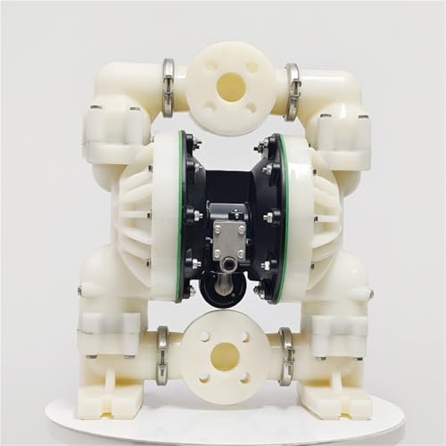 Pompe pneumatique à membrane PTFE avec corps robuste usiné pour process chimiques - 3
