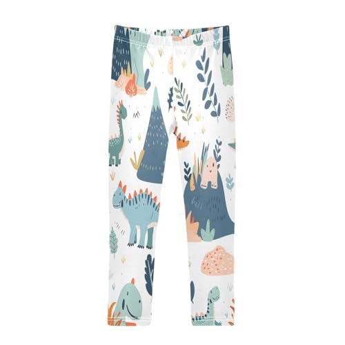 Bolaz Toddler Girls Leggings Printed Yoga Pants Leggings Dinosaur Collection Mountain for Kids