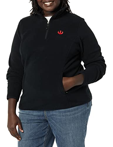 Amazon Essentials Disney | Marvel | Star Wars Women's Polar Fleece Quarter-Zip Mock Jackets4