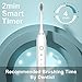 SUNPRO 2 Pack Sonic Electric Toothbrush, Rechargeable Toothbrush 6 Modes, Built-in 2 Minute Timer, 8 Brush Heads(Black+White)
