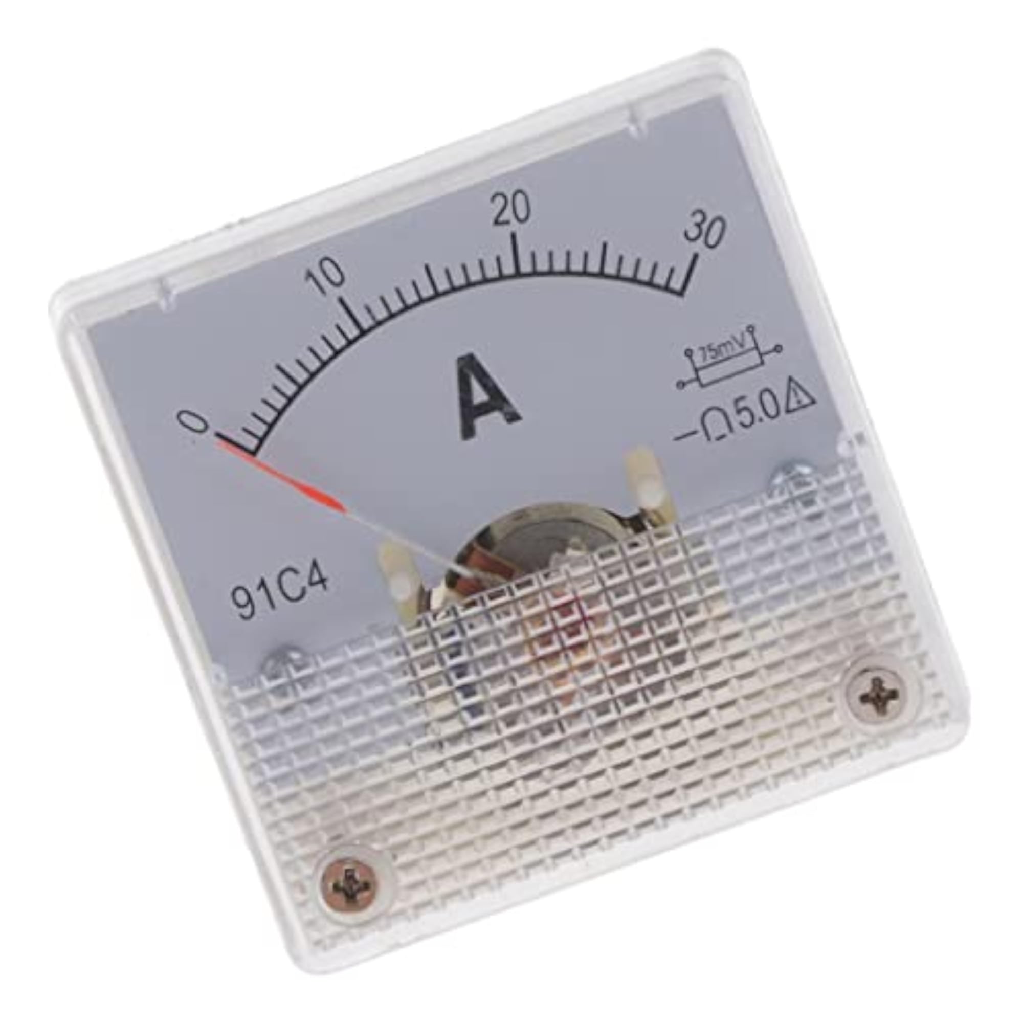 0-30A DC Ammeter Analog Panel Meter Gauge for Home Decor