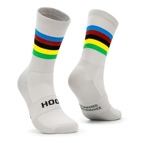 HOOF - Calcetines de Deporte para Ciclismo Ultraligeros - Transpirables y Cómodos - Material Técnico Vaporfeel - Calcetines Antiampollas Unisex - Color Tourmalet Gris - Talla 40-43