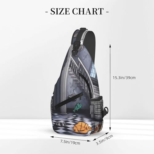 Bolso bandolera cruzado tipo sling negro miniatura 3