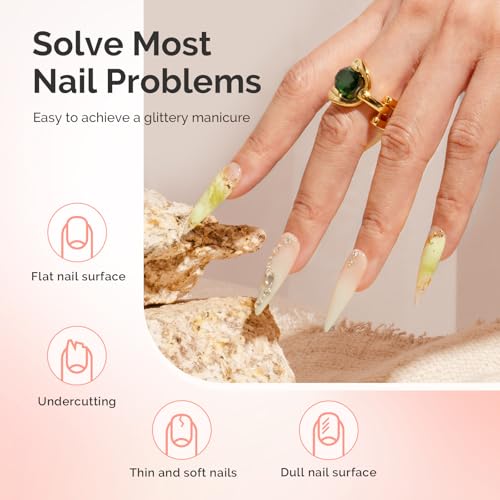 Melodysusie Builder Nail Clear Base Gel Builder Gel For Nails Thickening thumb #3