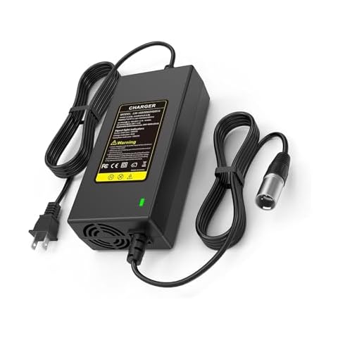 24V 5A Battery Charger for GoGo Mobility Scooter - 24V 5000mA Fan Cooled Quick Charger (3-Pin XLR Connector) for Pride Mobility, Drive Medical, GoGo Elite Traveller, Jazzy Chair, Lakematic, ShopRider Cover