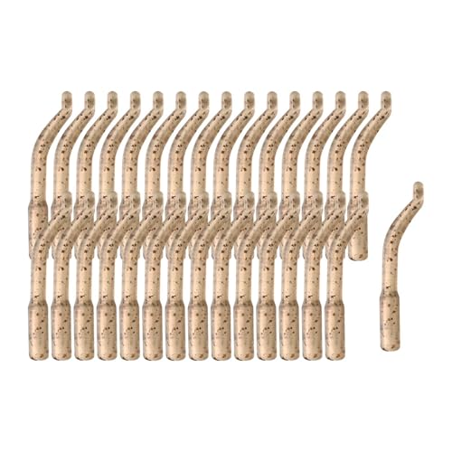 kowaku 30Pcs Hair Rig Line Aligner Sleeves Carp Fishing Hook Sleeve Rubber Tubes Fishing Terminal Tackles Hook Aligner Anti Tangles, Large 23mm