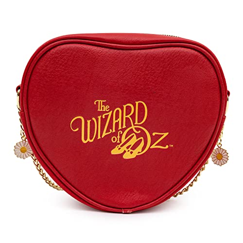 Movies Bag, Crossbody, The Wizard of Oz Tin Man Heart Clock Replica, Red, Vegan Leather3