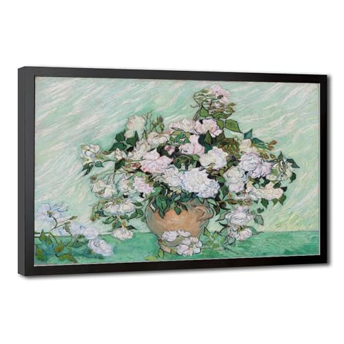Toile Vincent Van Gogh roses roses - Rompez la monotonie de votre bureau avec cette nature morte