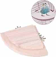Vogel Sitzstangen Spielzeug - 2 Stück Holz Plattformen Für Papagei & Hamster