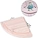 HEEPDD 2 Pcs Perchoir Perroquet, Perche pour Les Oiseaux Plateforme D'éventail Reste Stand Coin pour Petit Animal Chew Bite Jouets pour Perroquet Hamster