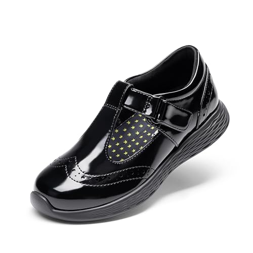 DREAM PAIRS Girls Mary Jane Flats School Uniform Dress Shoes T-Strap Lightweight Closed Toe Shoes2