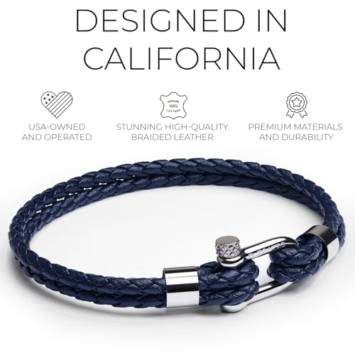 Pulsera de cuero vintage Elegatto para hombre miniatura 2