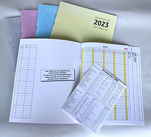 Preisvergleich Produktbild Zimmerbelegungsplan 2023 pink