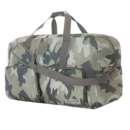 Lucky Travel Duffel Bags 65L Gym Bag Travel Bag & Large Duffle Bag for Men Foldable Overnight Weekender Bags for Women & Men with Adjustable Shoulder Strap Camo