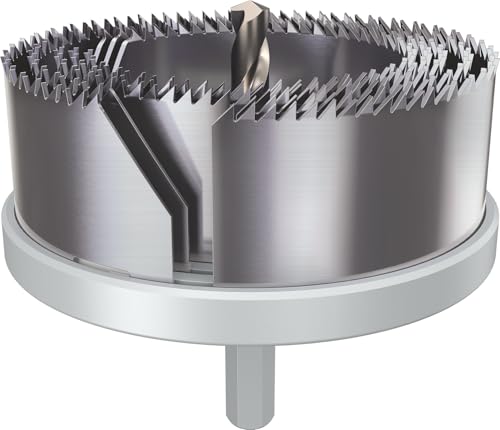 Bosch Lot de 5 scies cloches avec adaptateurs pour bois et cloisons sèches (pour cloisons sèches, bois tendre, Ø 68, 74, 80, 90, 100 mm, accessoires professionnels, perceuse)