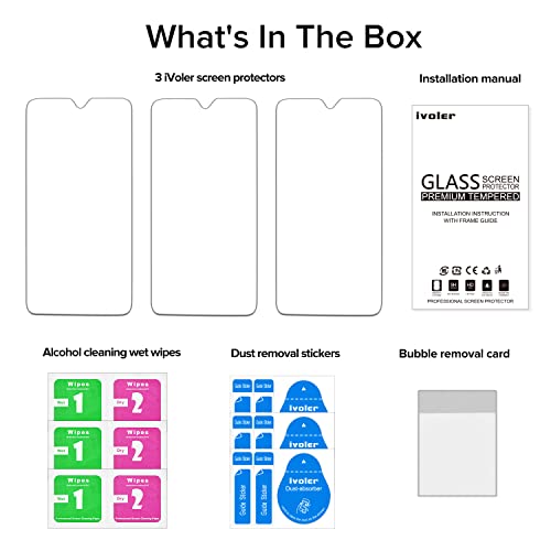 IVoler 3 Pezzi Vetro Temperato per Xiaomi Redmi