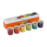 Le Creuset Espresso-Tassen-Set, 6-teilig, Je 8,5 cm, Steinzeug, regenbogen