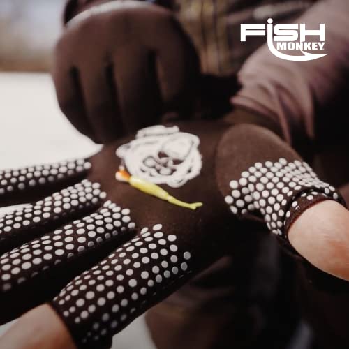 Fish Monkey Fm34 S/M Monkey Hands Glove Liner Black #TOP4