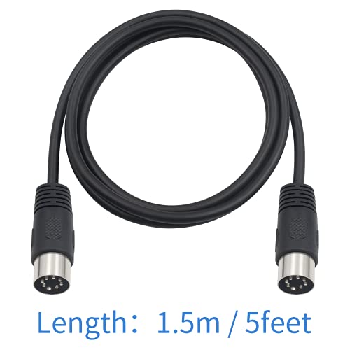 Cable de 7 pines Mini DIN S-Video macho conector analógico auxiliar de 1 metro 6