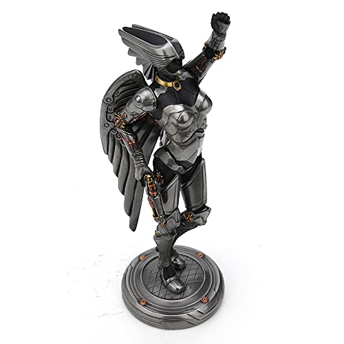 Estatua estilo Art Deco Steampunk Angel de 9 5/8 pulgadas miniatura 2