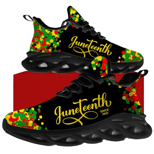 Men's Women's Juneteenth Shoes Black Month History Sneakers Running Tennis Shoes Gifts for Men Women4