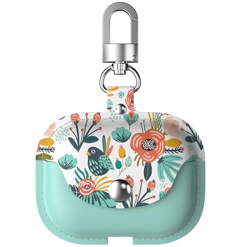 wenew Airpods Pro 2019 ���U�[�P�[�X �����p Airpod Pro���U�[�P�[�X ���S�ȃX�i�b�v���߃L�[�`�F�[���t�� �t�����gLED�� ���C�����X�[�d�Ή�