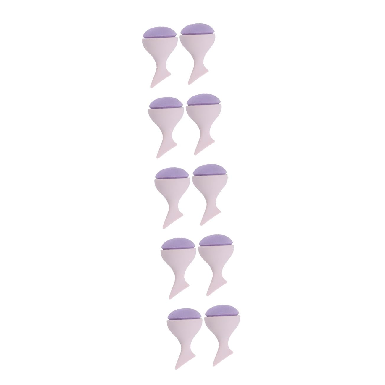 POPETPOP 10pezzi Spugne Make up Design Puff Dual-use Per Applicazione e Bagnata Accessori Cosmetici Lavabili e Riutilizzabili Rosa