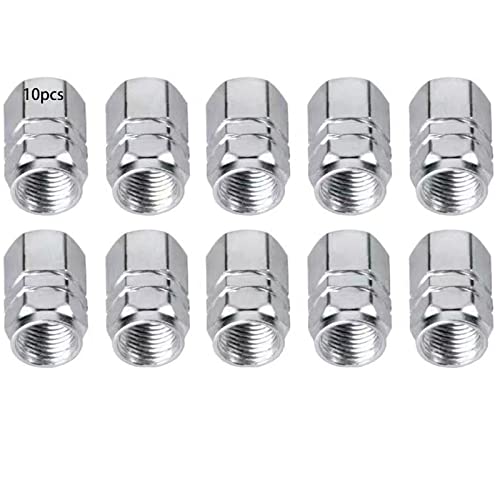 Tire Stem Valve Caps Wheel Aluminum Valve Covers Car Dustproof Tire Cap，10 Pack