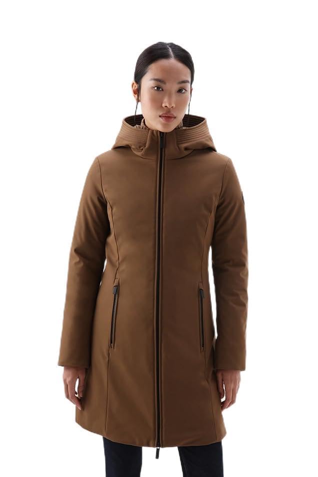  WOOLRICH GIUBBOTTO PARKA DONNA FIRTH CFWWOU0480FRUT2735 7218 ORIGINALE AI 2024 Taglia M Colore Marrone