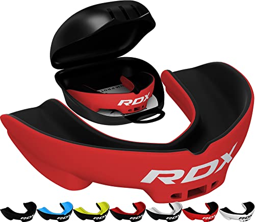 Image of RDX Mouth Guard for Boxing MMA Kickboxing Muay Thai Judo Karate - Adult Gum Shield Mouthpiece Jaw Protector with Storage Case, Martial Arts Football Lacrosse Hockey Contact Sports - Above 12 Years Age