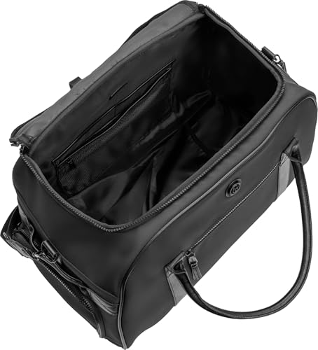 Joan & David 22 Inch Sport Nylon Duffle Bag with Shoe Compartment (Black)2