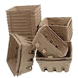 TIDTALEO 24stücke Obst Und Gemüsekorb Aus Zellstofffaser Produktboxen Belüfteter Halt Für Beeren Und Kleinere Früchte Für Bauernmärkte Und Lebensmittelgeschäfte